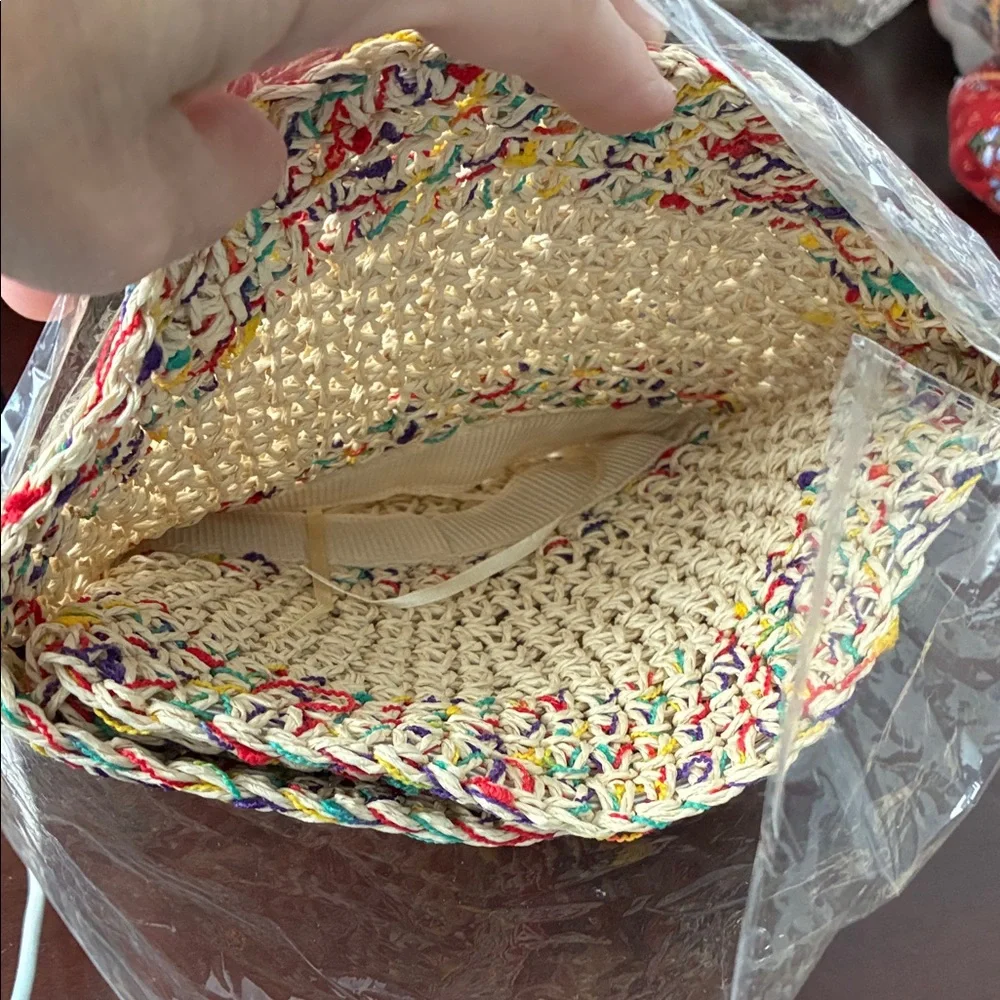 Colorful Straw Bucket Hat - Picture 3 of 3